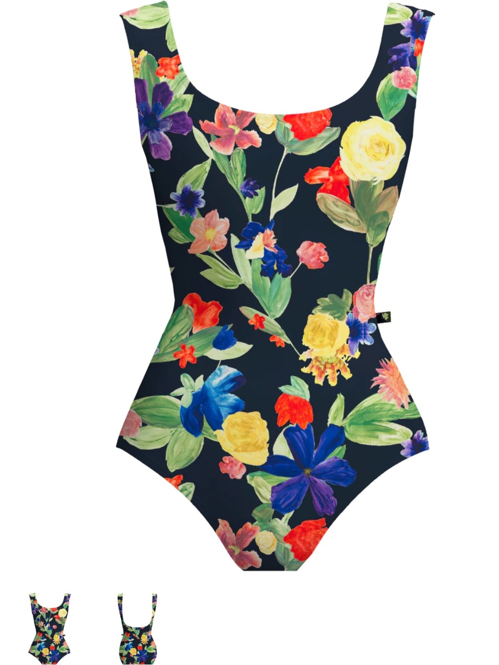 Luckyleo Wildflower Crescent Leotard Size Medium